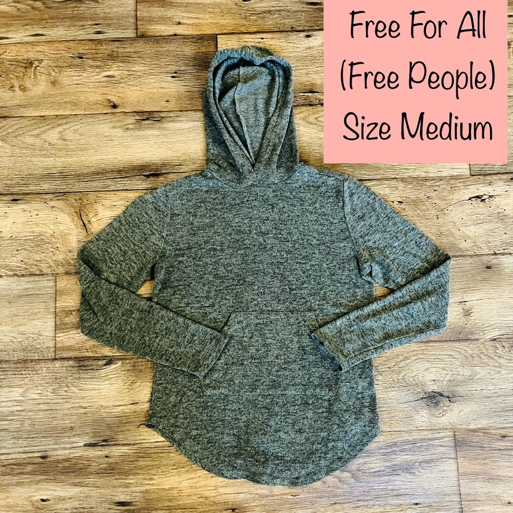 Free for all dark green sweater type hoodie